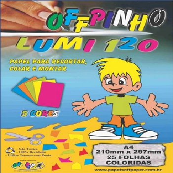 Papel Offpinho Lumi 120 A4 120g 25f
