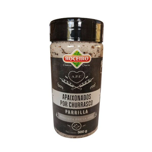Sal Parrilla Roceiro Pimenta Preta 500g