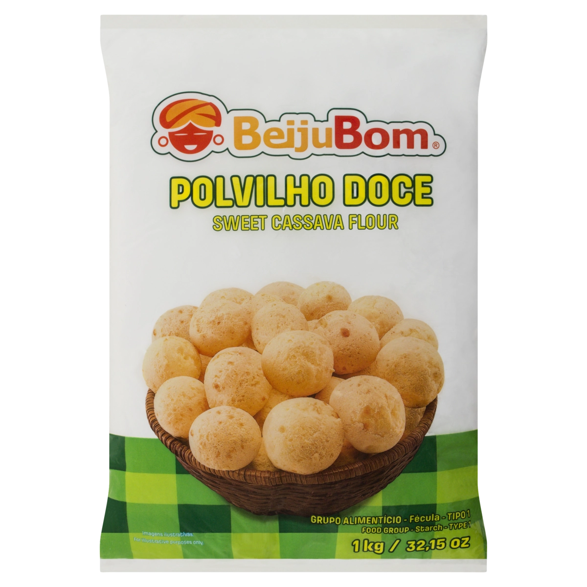 Polvilho Doce Beijubom Pacote 1kg