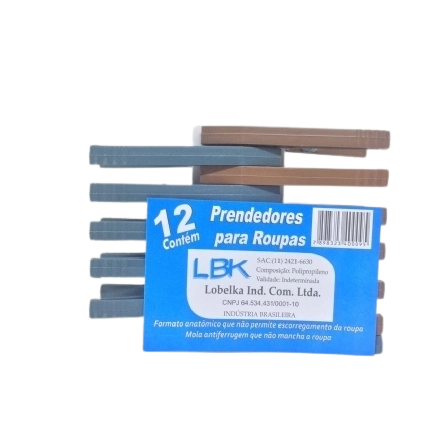 Prendedor Roupa Jardim Plastico C/12