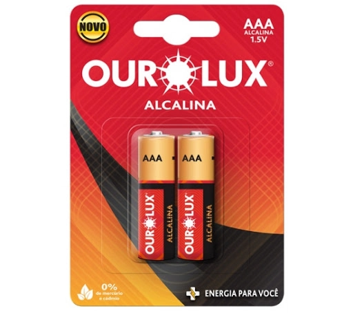 Pilha Alcalina Aaa Pqna Blister C/2