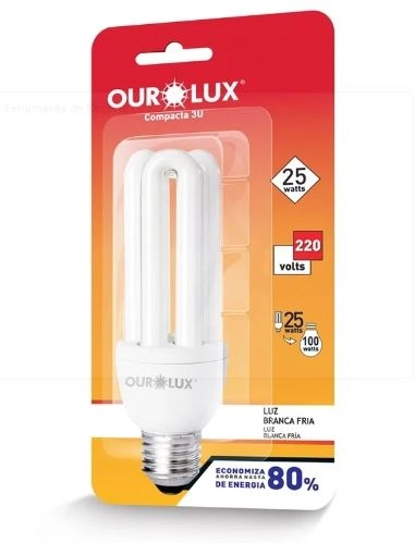 Lampada Eletrica 3u Ourolux 25w 220v