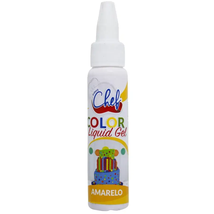 Corante Liquigel Amar 25g Iceberg Chef