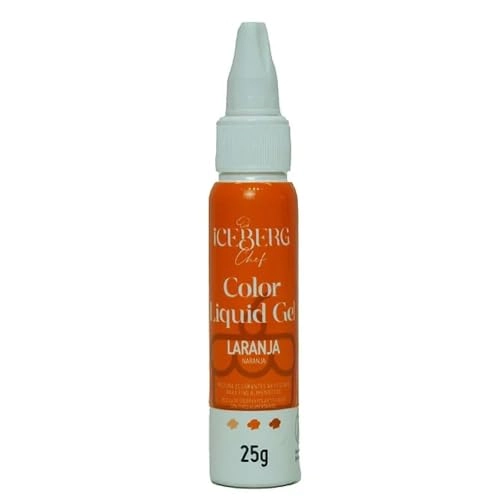 Corante Liquigel Laranja 25g Iceberg Chef