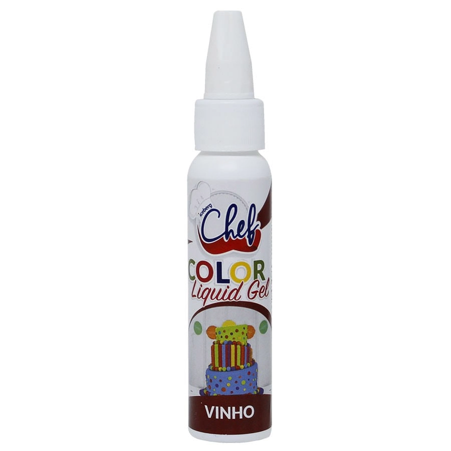 Corante Liquigel Vinho 25g Iceberg Chef