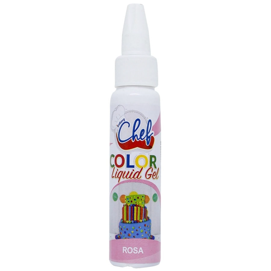 Corante Liquigel Rosa 25g Iceberg Chef