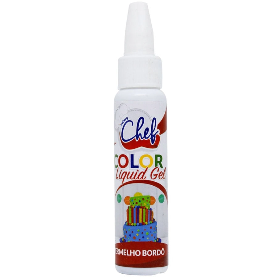 Corante Liquigel Verm Bordo 25g Iceberg Chef