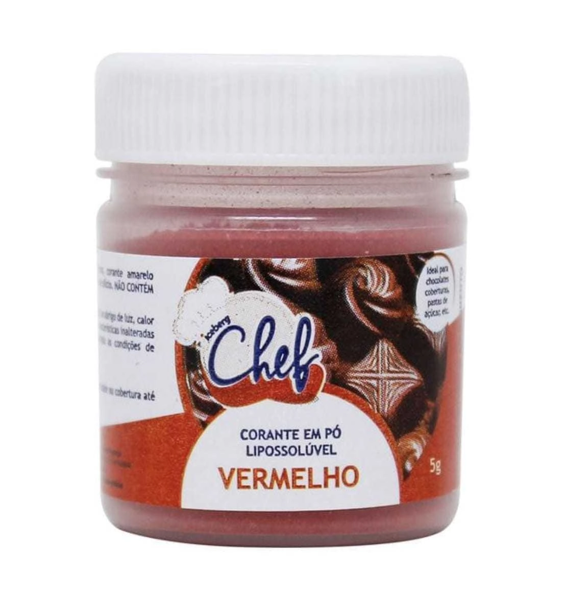 Corante Po P/ Chocolate Vermelho Iceberg 5gr