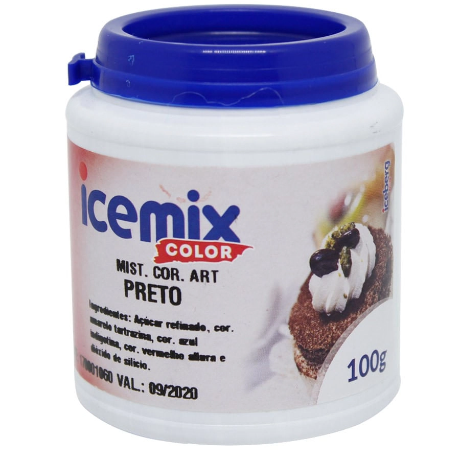 Corante Po Preto 100g Icemix Color Iceberg