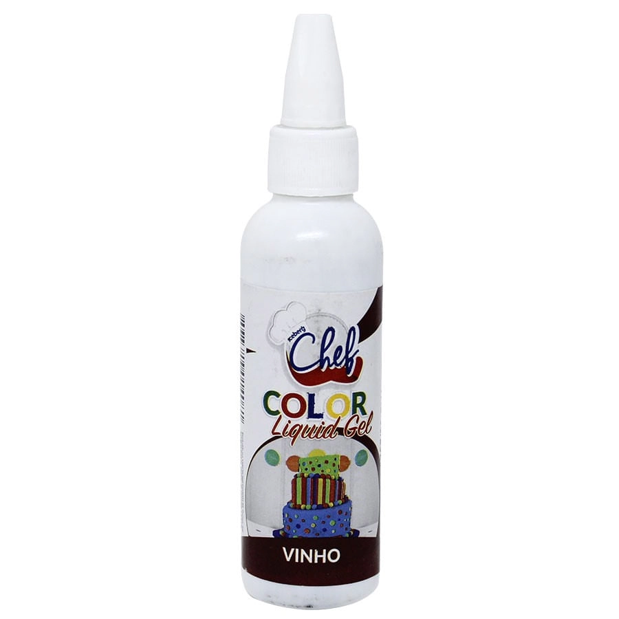 Corante Liquigel Vinho 60g Iceberg Chef
