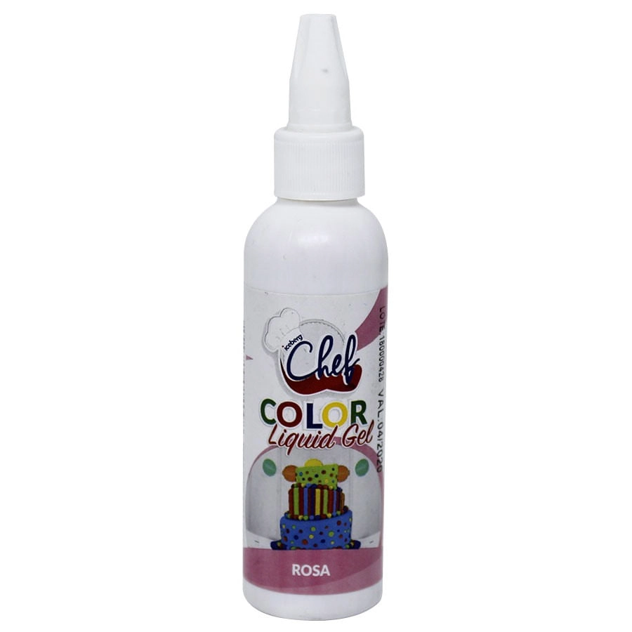 Corante Liquigel Rosa 60g Iceberg Chef