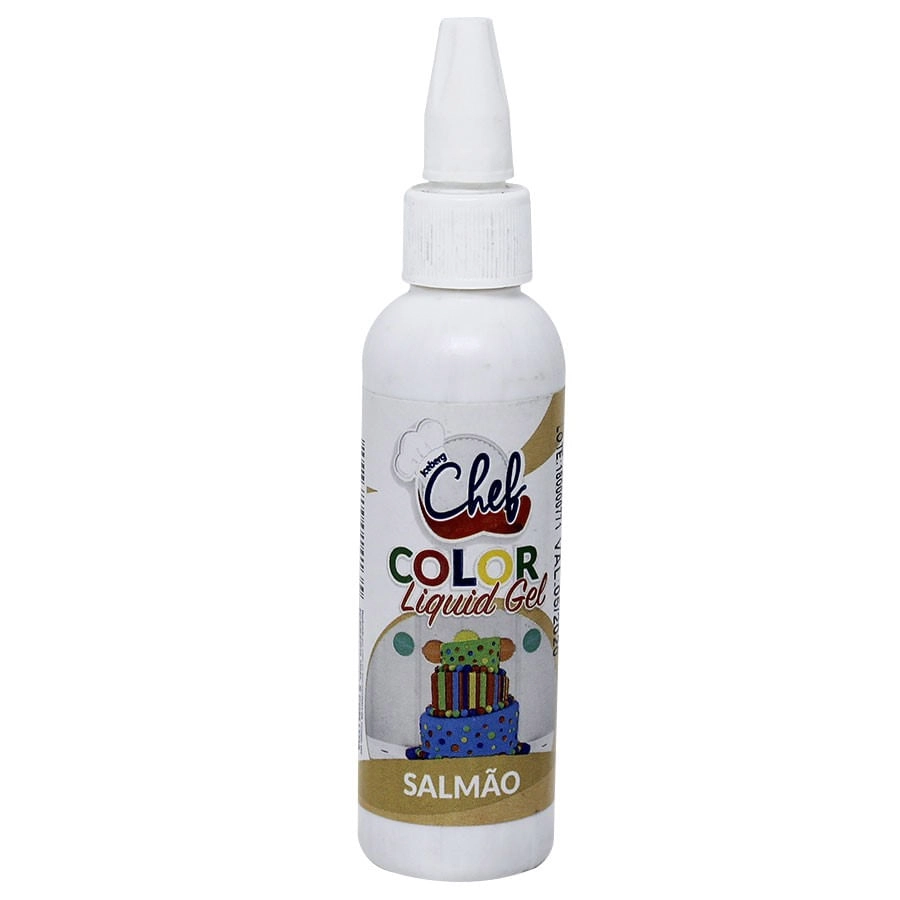 Corante Liquigel Salmao 60g Iceberg Chef