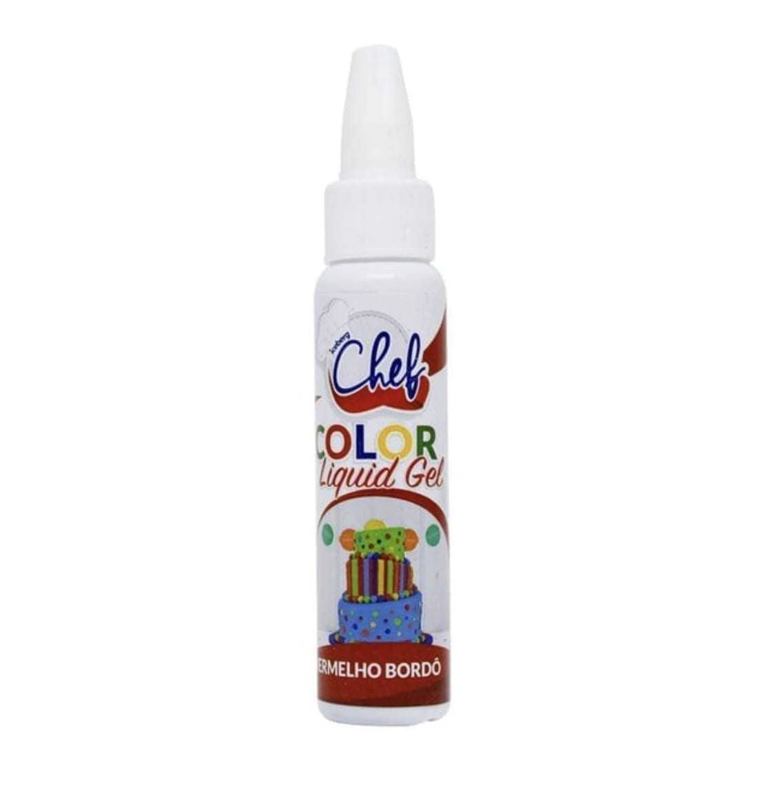Corante Liquigel Verm Bordo 60g Iceberg Chef