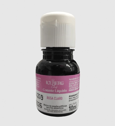 Corante Liq Rosa Cl 10ml Iceberg Chef