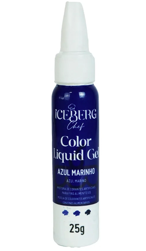 Corante Liquigel Azul Mar 25g Iceberg Chef