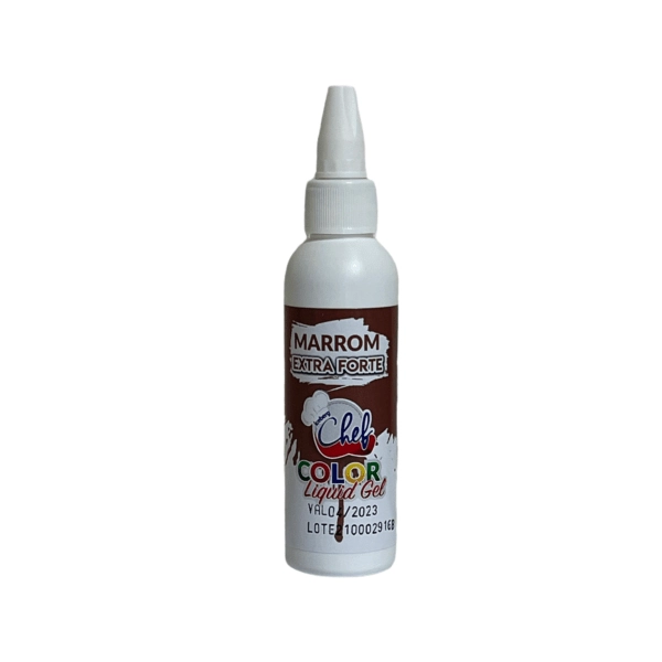 Corante Liquid Gel Marrom Extra Forte 60g Iceberg