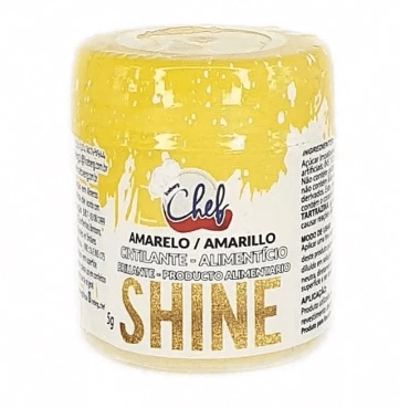 Corante Decor Po Cintilante Amarelo 5g Shine