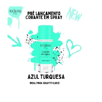 Corante Em Spray Azul Turquesa 42g 111568 Iceberg