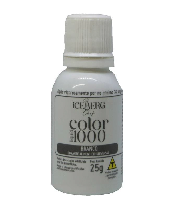 Corante Liquid Alimenticio Universal Super Brc 25g Iceberg Chef