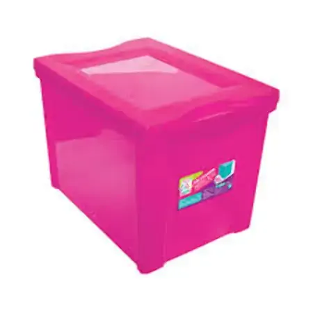 Organizador Ordene Plast Medio Alto Pink 30l