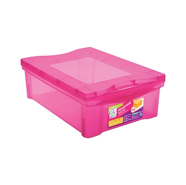 Caixa Rosa Organizadora 13,5 L