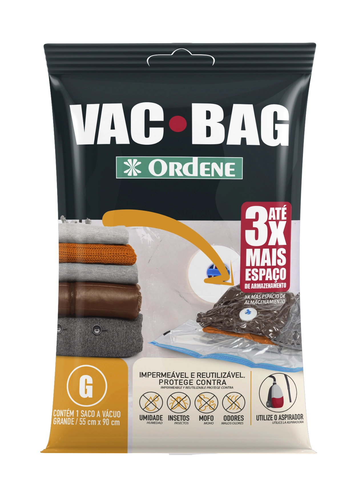 Vac Bag Médio 45x65cm Ordene