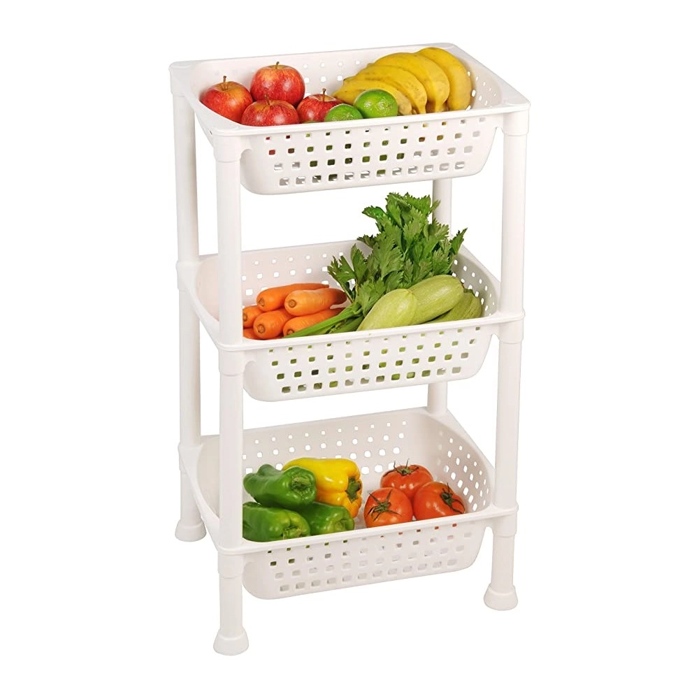 Fruteira Com 3 Bandejas Ordene Branco