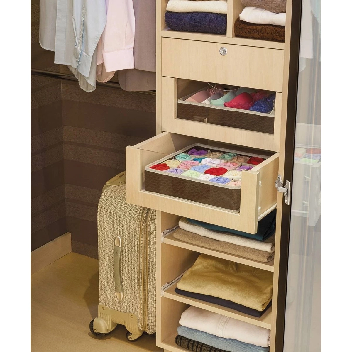 Organizador De Calcinha Marrom
