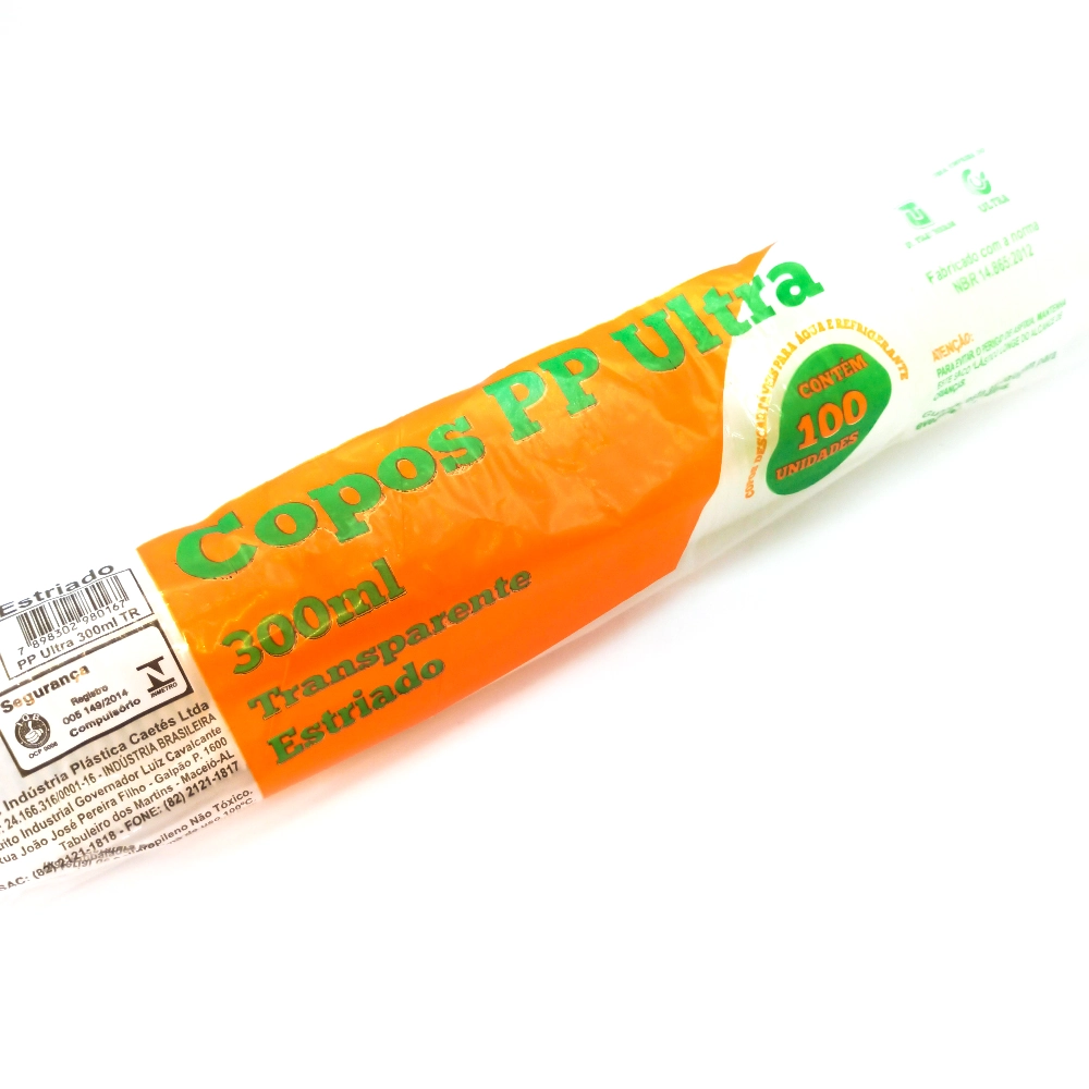 Copo Ultracopos Transp 100cp 300ml