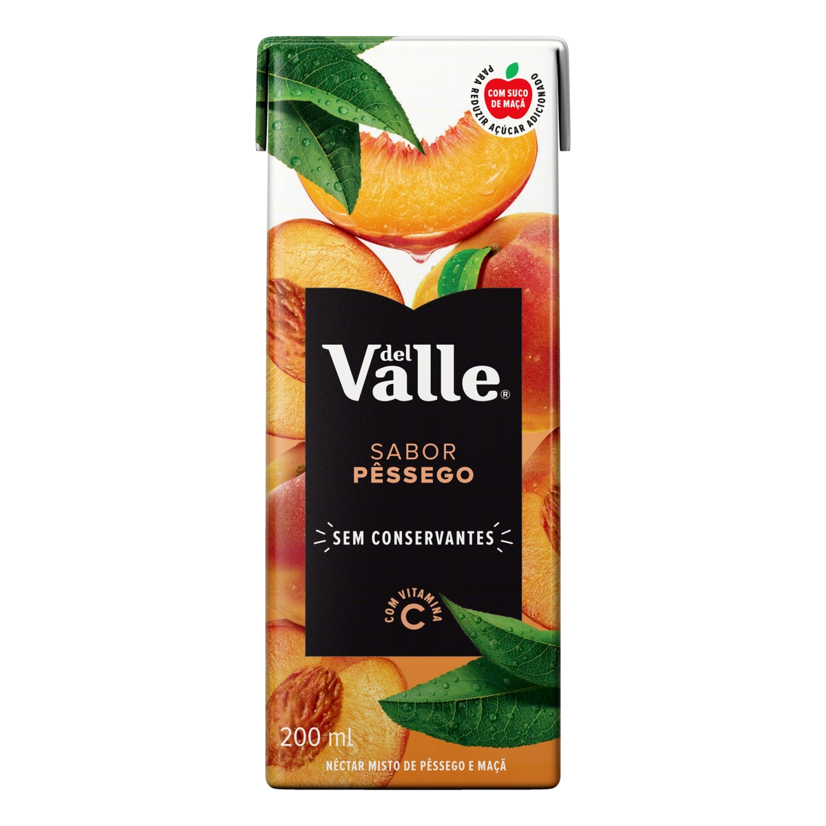 Bebida Adoçada Pêssego Del Valle Nutri Caixa 200ml