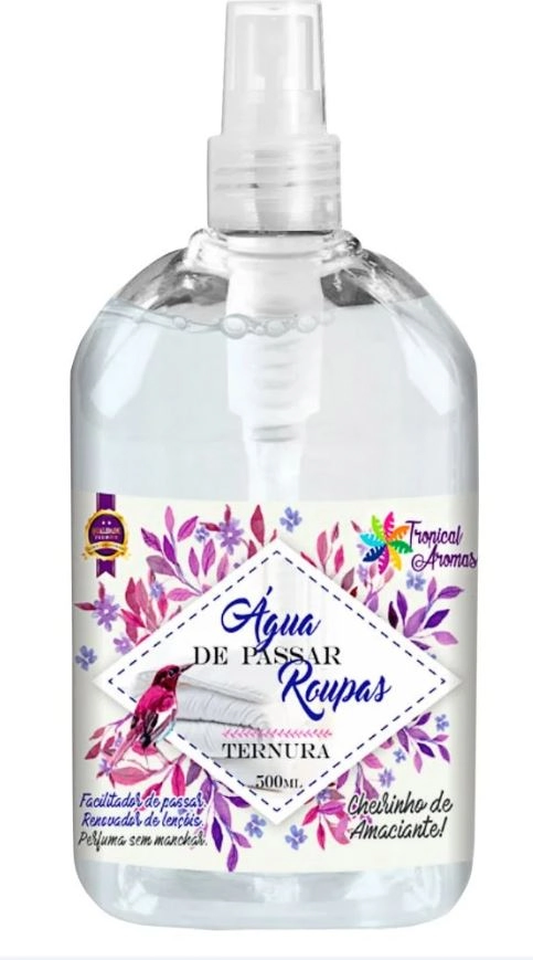 Agua Passar Roupas Tropical Aromas Ternura 500ml