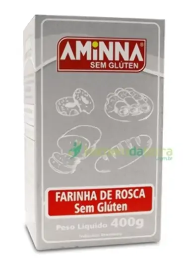 Farinha De Rosca Sem Glúten Aminna 400g