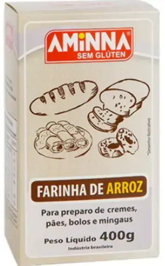 Farinha Aminna Arroz S/lactose