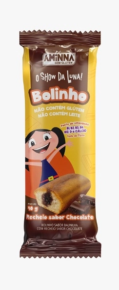 Bolinho Aminna Luna Rec Cho S G 40g