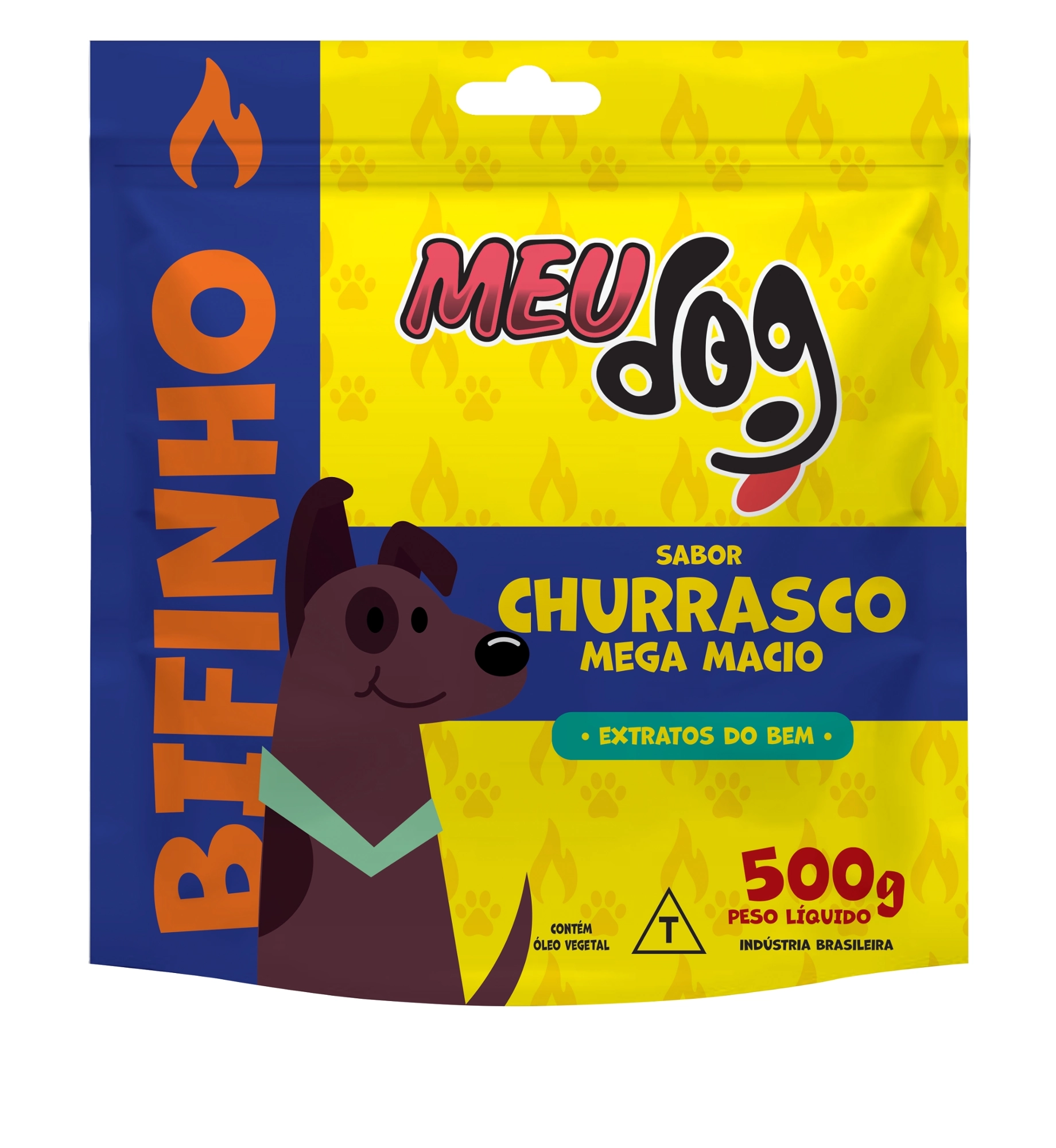Bifinho P/caes Meu Dog Churrasco 500g