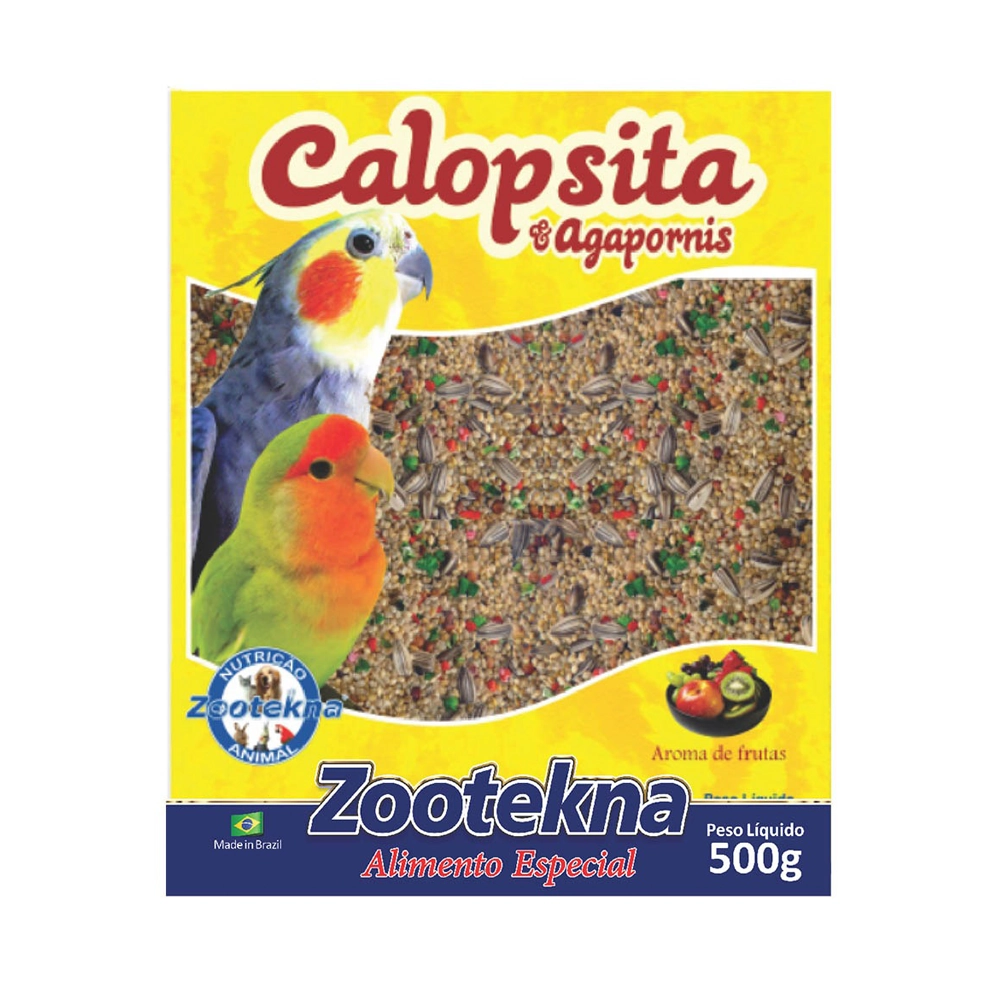 Ração Zootekna Para Agapórnis Mistura De Sementes