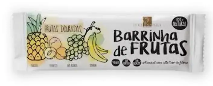 Barrinhas Frutas Doce Natura Douradas 35g