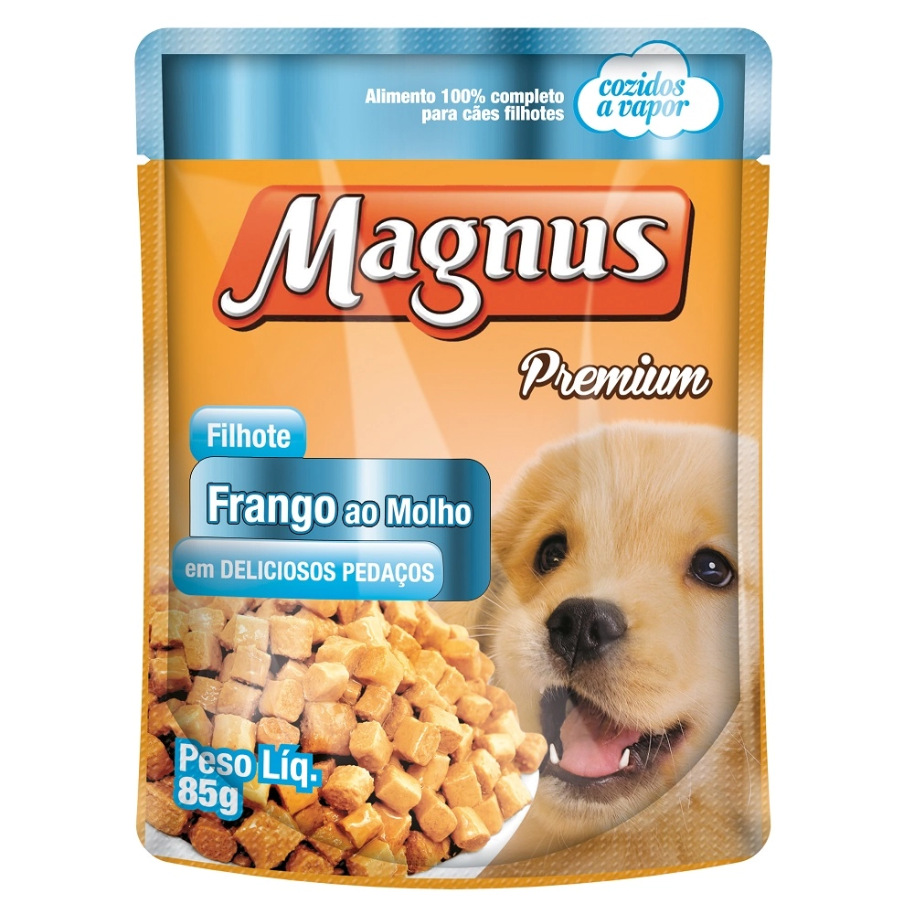 Ração Para Cães Frango Filhote 85g Magnus