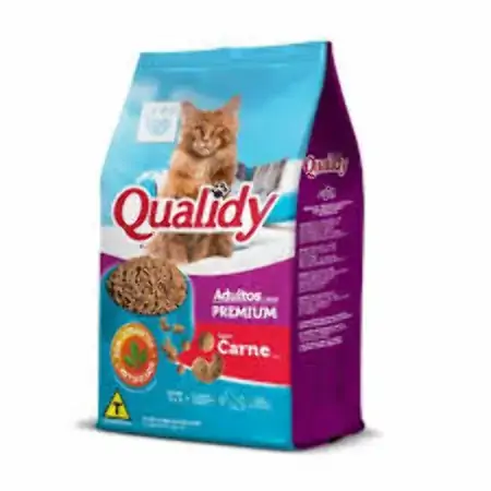Alimento Para Gatos Adultos Carne Com Nuggets Qualidy Pacote 1kg