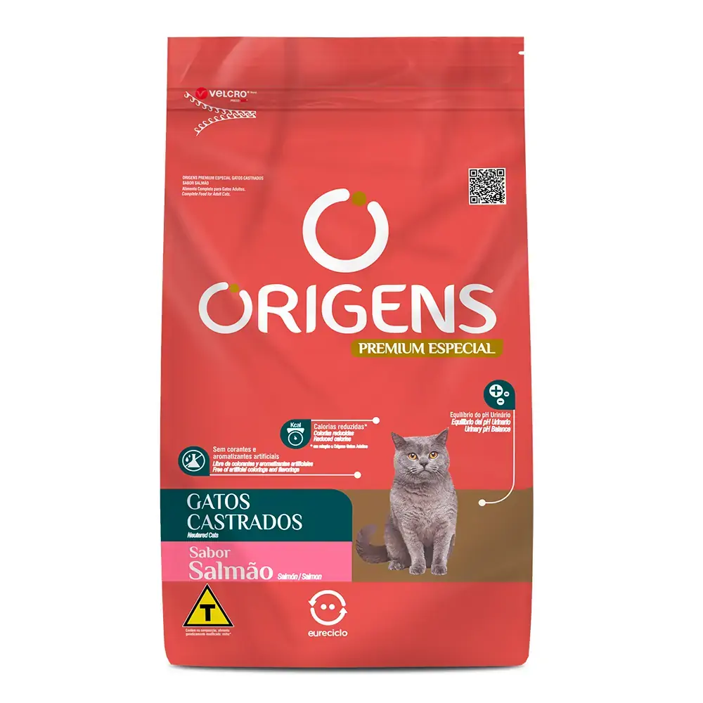 Al.gatos Origens 3kg Cast.salmao