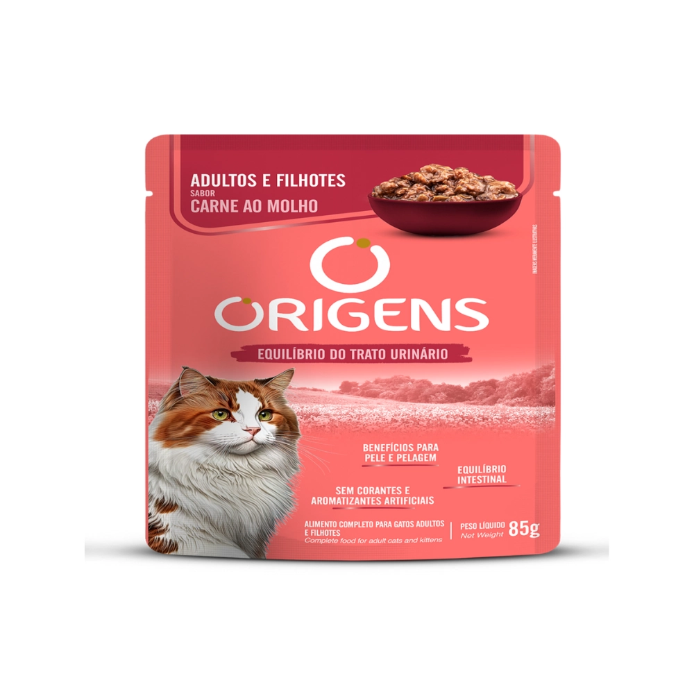 Origens Sache Gatos Adulto E Filhotes 85g