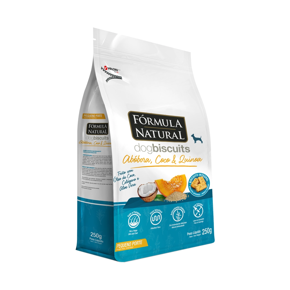 Biscoito Fórmula Natural Dog Biscuit Abóbora. Coco E Quinoa Para Cães 250 G
