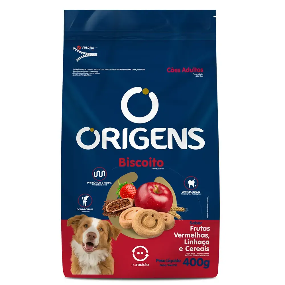 Origens Dog Biscuits Adulto Linhaca 400g