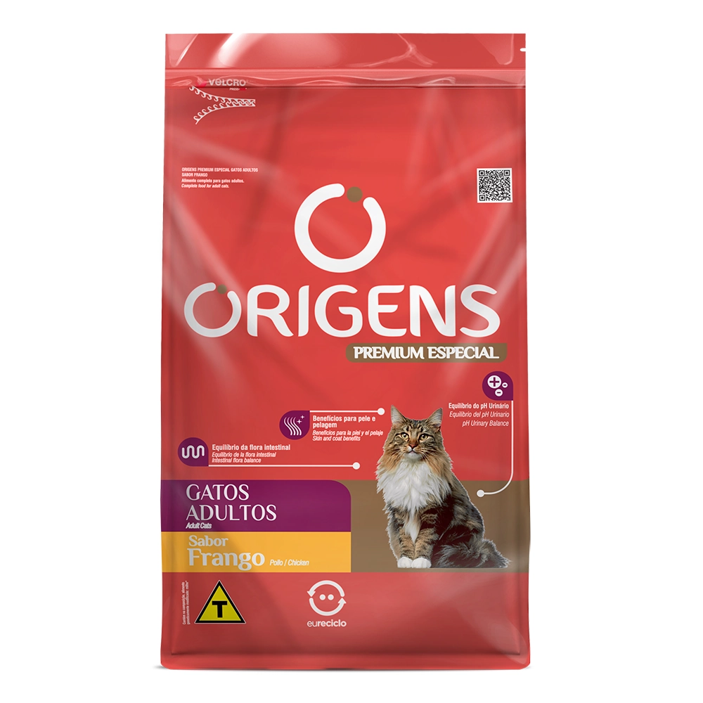 Ração Seca Origens Gato Adulto Frango 1kg