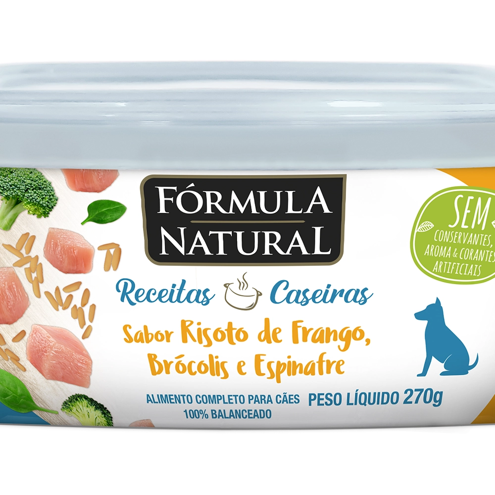 Formula Natural Receitas Caseiras Caes Ad Risoto De Frango 270 G