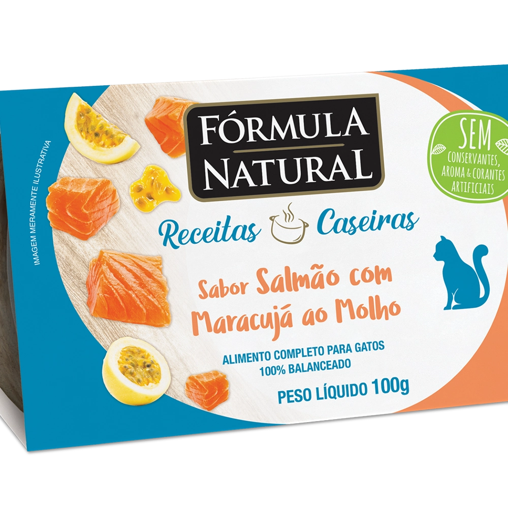 Formula Natural Receita Caseira Gatos Ad. Salmao 100g