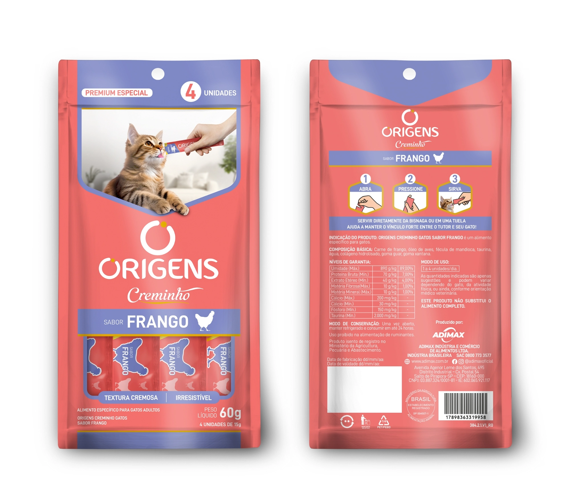 Origens Creminho Frango 60g