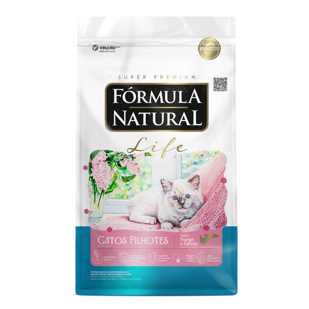 Formula Natural Life Gato Filhote Fran/salm 1kg