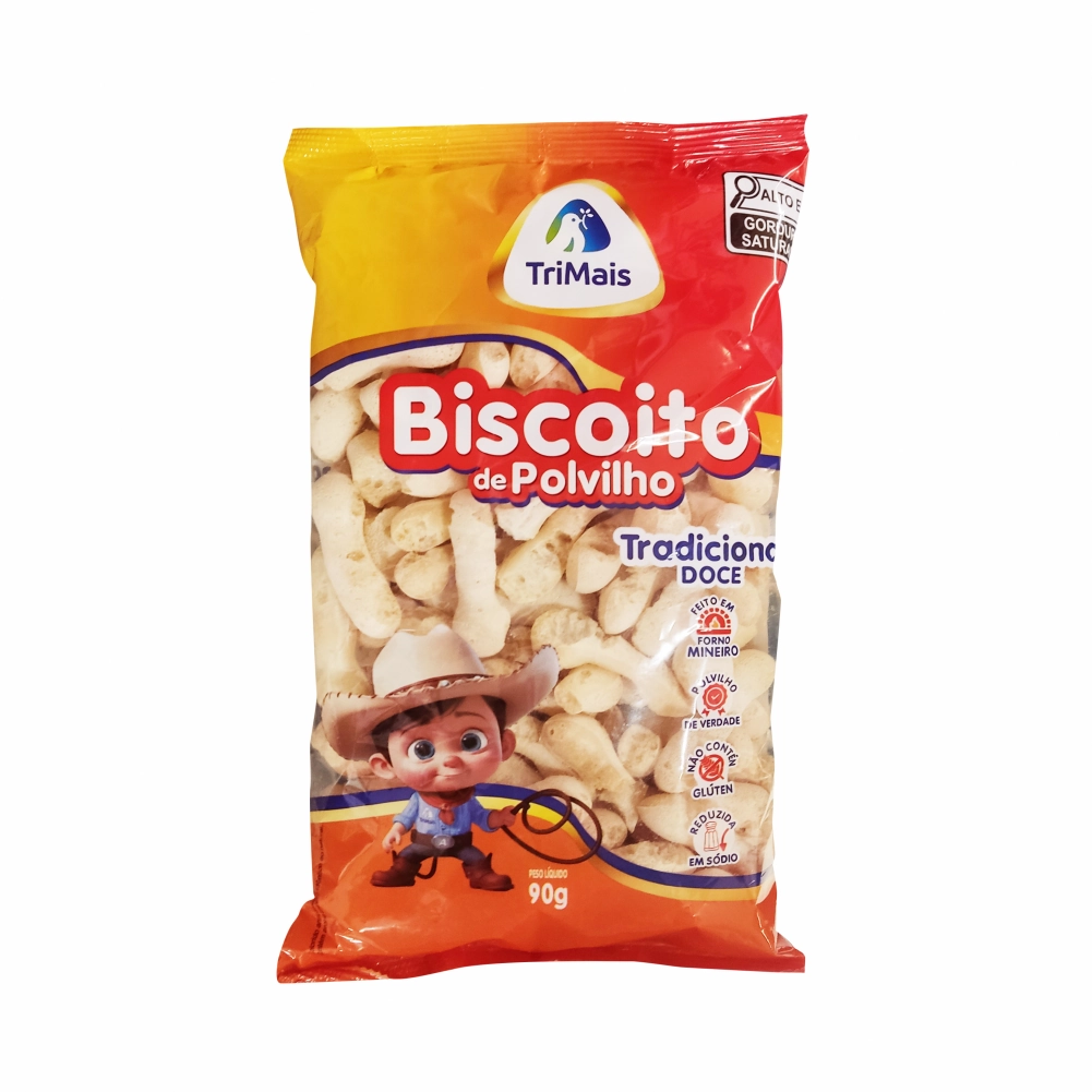 Bisc.polvilho Trimais 90g Tradicional Doce