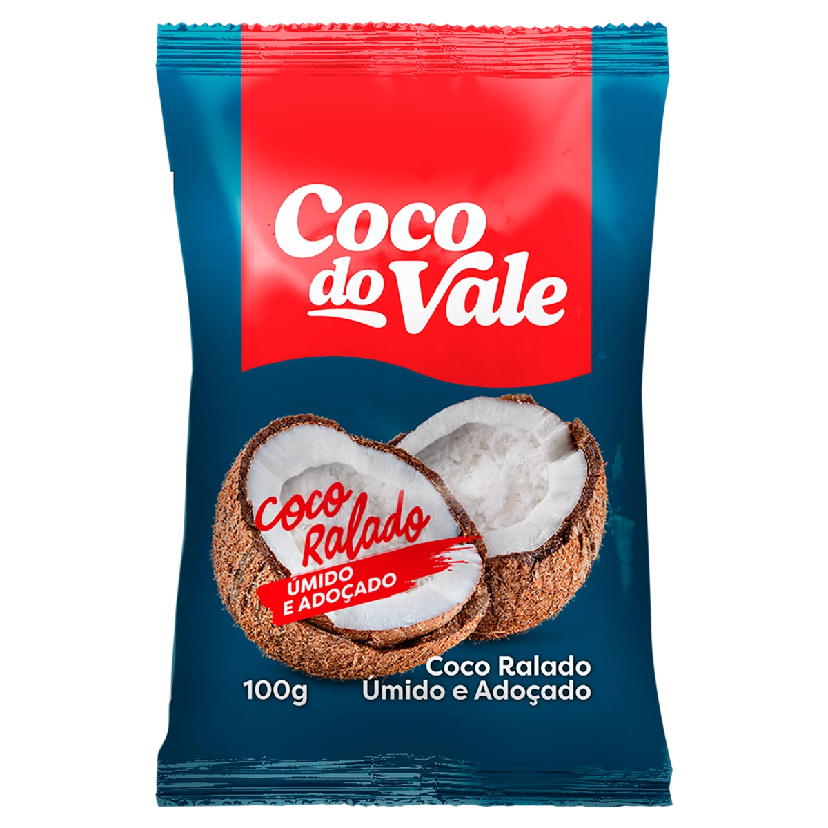 Coco Ralado úmido Adoçado Coco Do Vale Pacote 100g